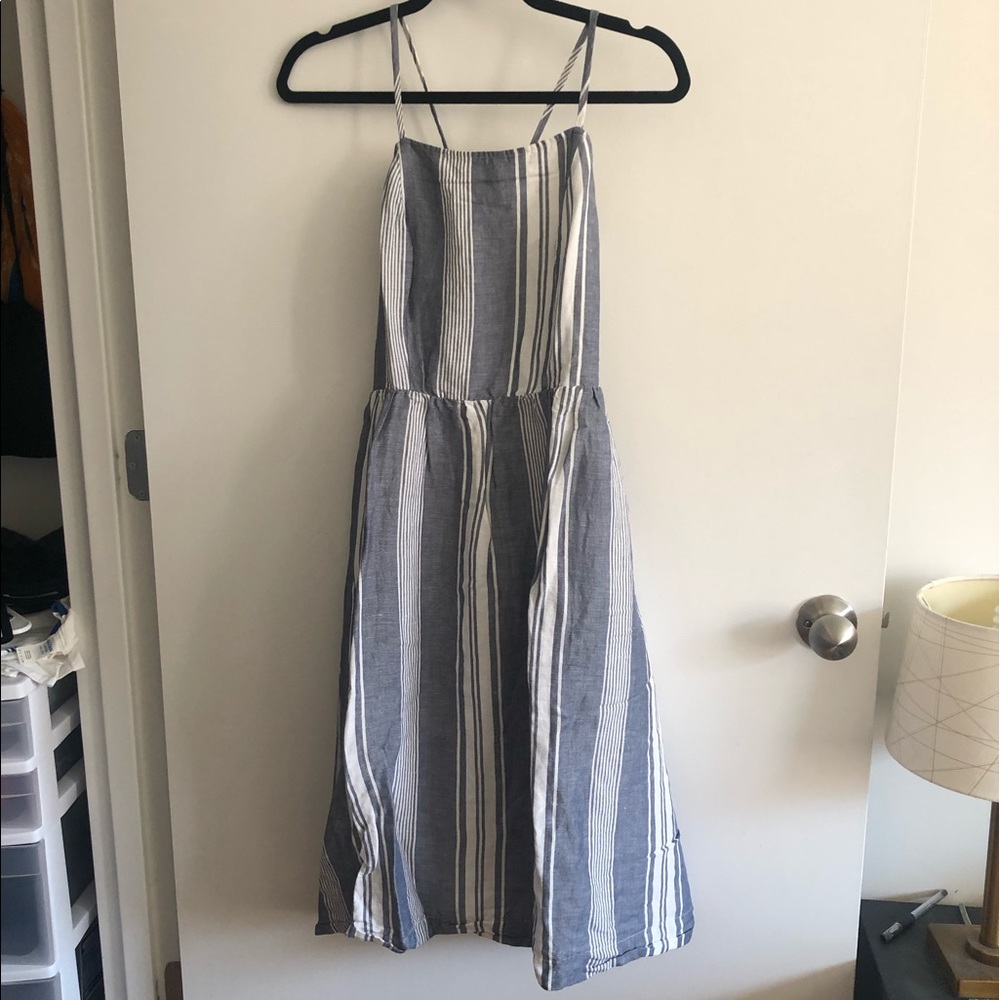 Abercrombie & Fitch Linen Striped Dress